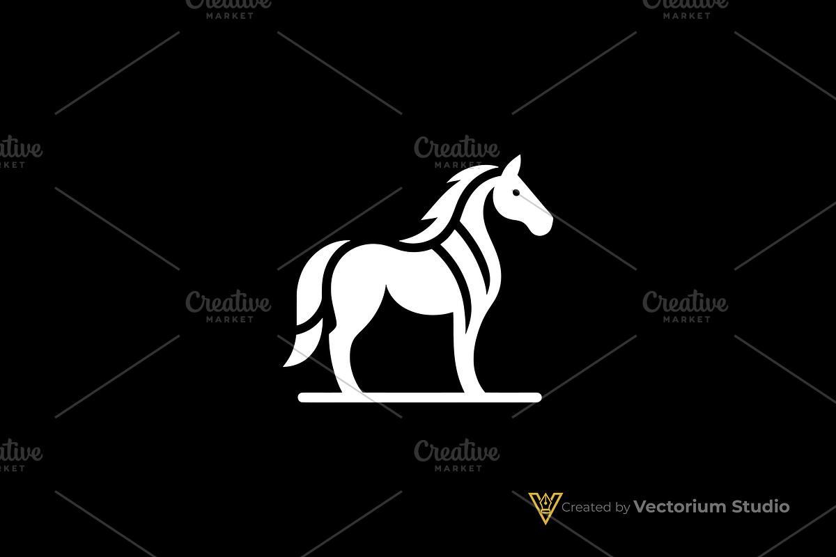 Modern Elegant Horse Logo, a Branding & Logo Template by Vectorium Studio (Photo 2 of 3)