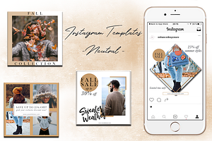 Instagram Templates - Neutral