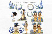 BLUEBONNET FLOWER CLIPART, an Object Graphic by EllyandLima (Thumbnail 3 of 7)