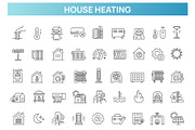 Home Heating Icon collection, an Outline Icon by Tettygreen (Thumbnail 1 of 2)
