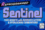 Sentinel - bold comic book logo font, a Handwritten Font by Comicraft Fonts (Thumbnail 1 of 8)