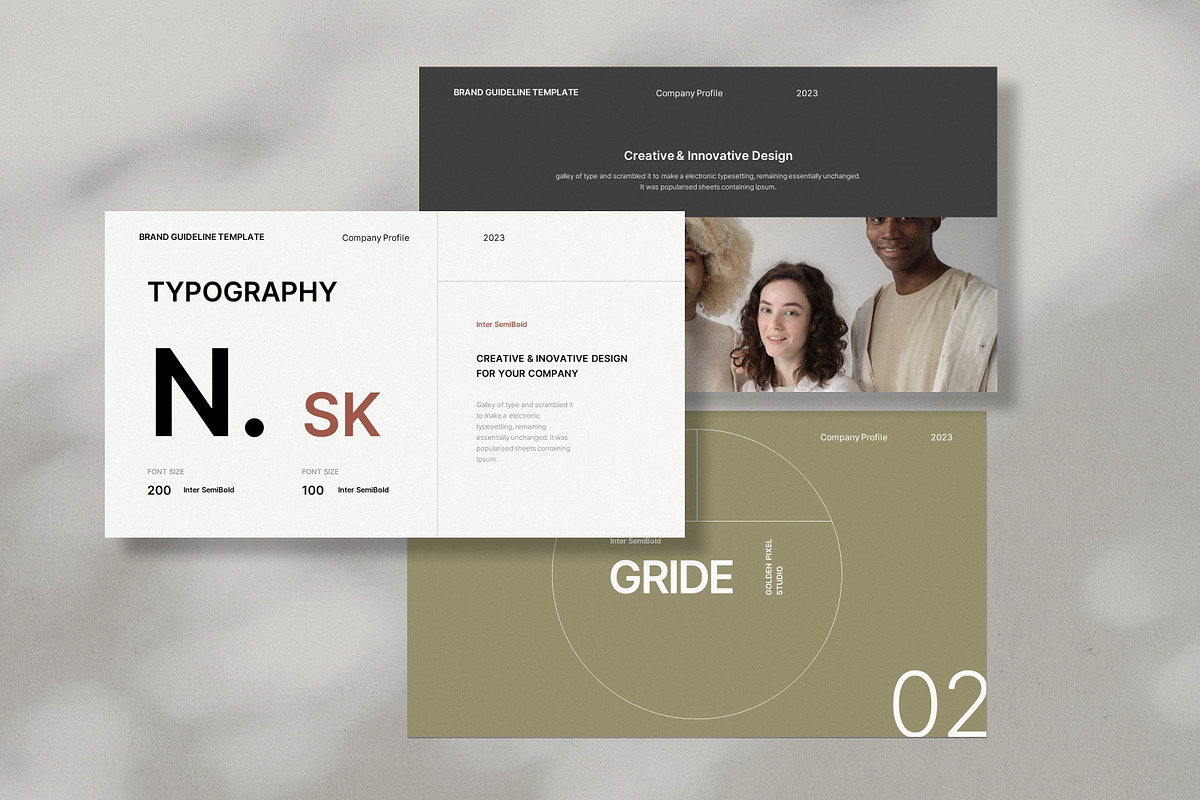 Minimal Brand Guideline Presentation, a Templates & Theme by GoldenPixelStudio (Photo 4 of 9)