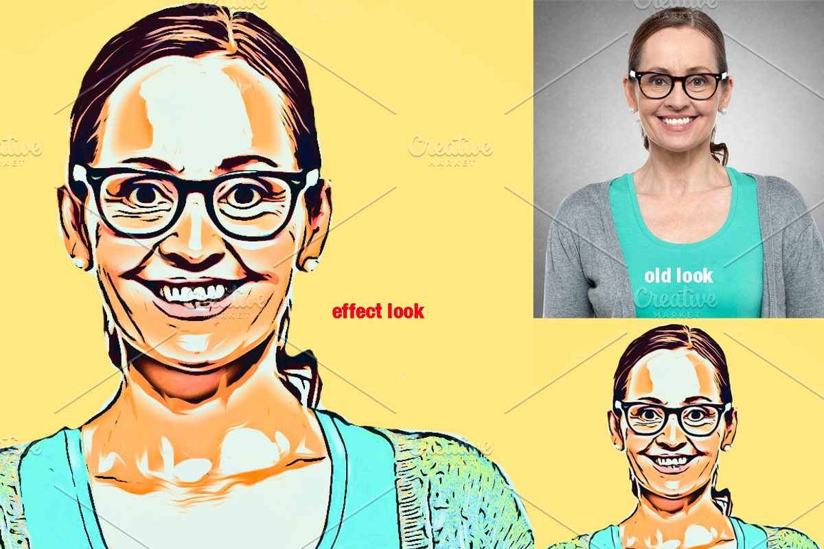 Portrait Cartoon Effect Action preview 6