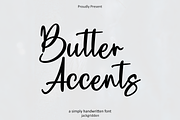 Butter Accents, a Handwritten Font by Jackgridden (Thumbnail 2 of 11)