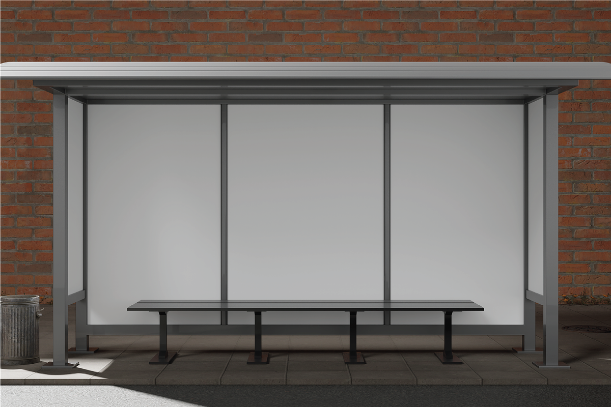 Bus Stop Shelter Mockup, an Advertising Mockup by Dudukbersama (Photo 4 of 4)