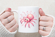 Kawaii Pink Halloween Clipart Bundle, an Illustration by Sublimation Artist (Thumbnail 5 of 6)