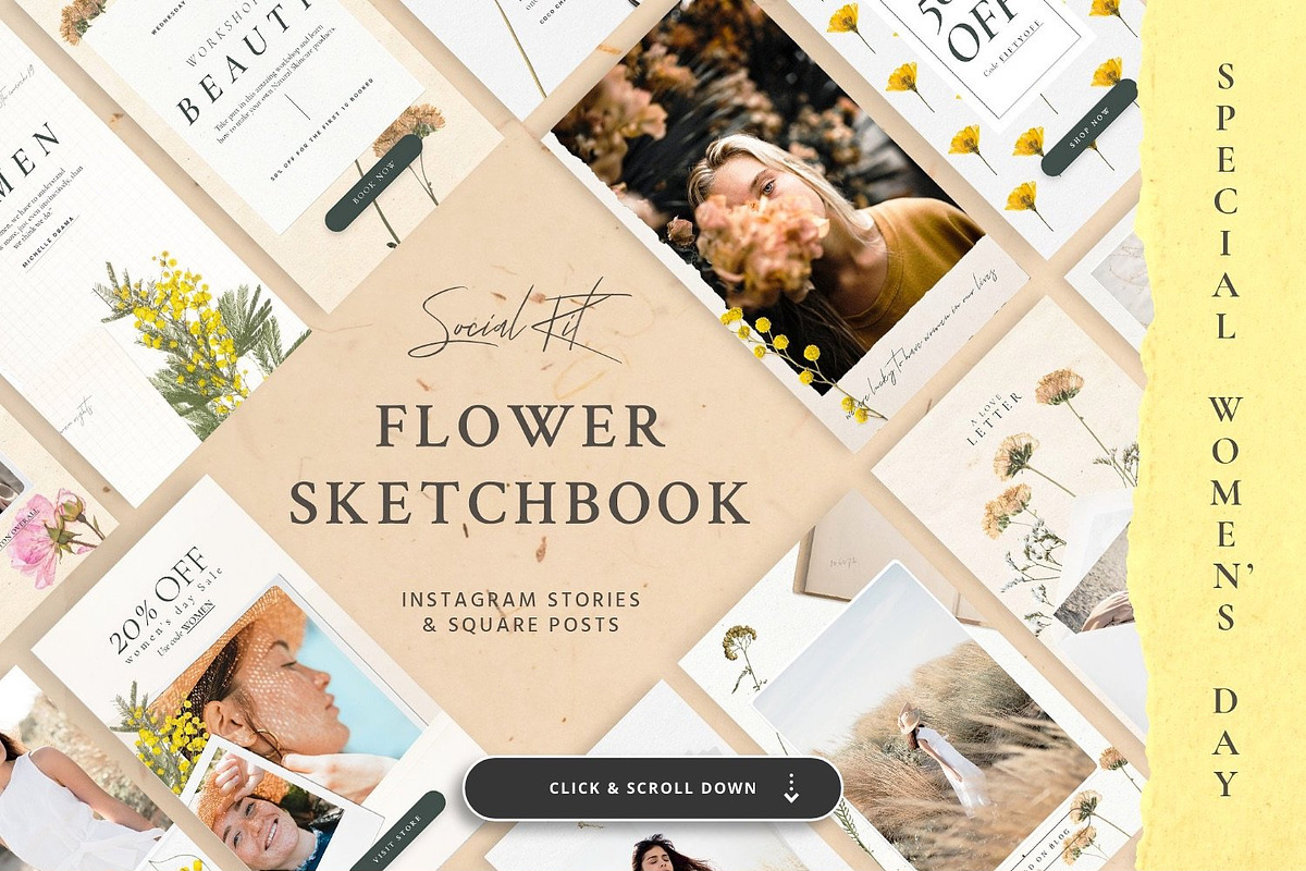 CANVA BUNDLE Social Kit, a Social Media Template by Sparrow & Snow