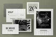 Minimalist Wedding Invitation Set, an Invitation Template by graphicook (Thumbnail 3 of 3)