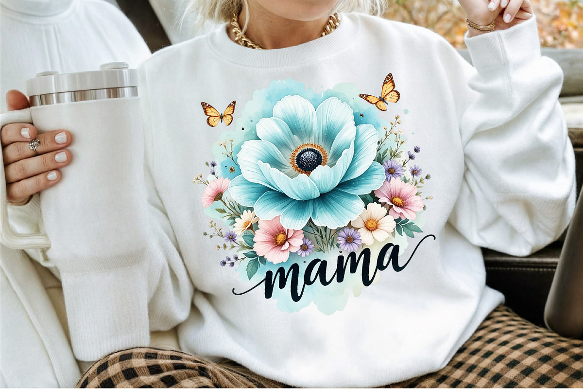 Boho Floral Mama Mother's Day Png, an Illustration by Sublimation Artist (Photo 2 of 9)