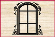 25 Vintage Frame and Window SVG Set, a Decorative Illustration by Artivon (Thumbnail 3 of 4)