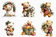 Whimsical Christmas Teddy Bear, a Seasonal Illustration by Craft Nest (Thumbnail 4 of 6)
