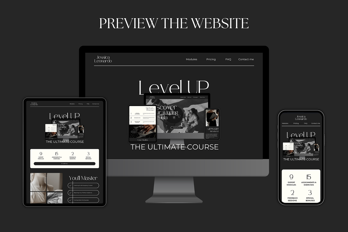 Course Sales Page for Canva, an App Template by Meraki Templates (Photo 6 of 8)