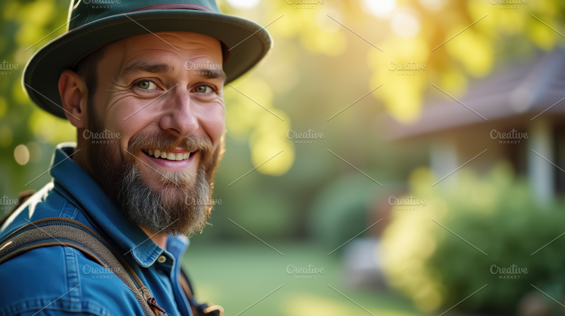 Portrait of a smiling man outdoors, a Person Photo by angellodeco