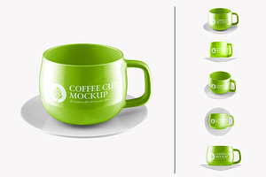 Ceramic Coffee Cup Mockup