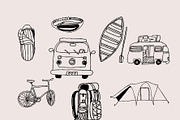 Camping illustrations set, a Sport Illustration by Anada Arty (Thumbnail 8 of 9)
