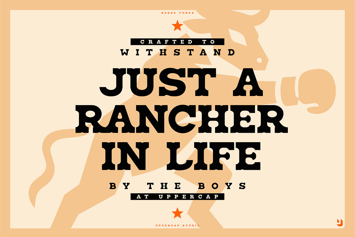 Rodeo Tunes - Western Slab Serif, a Slab Serif Font by UppercapType (Photo 8 of 21)