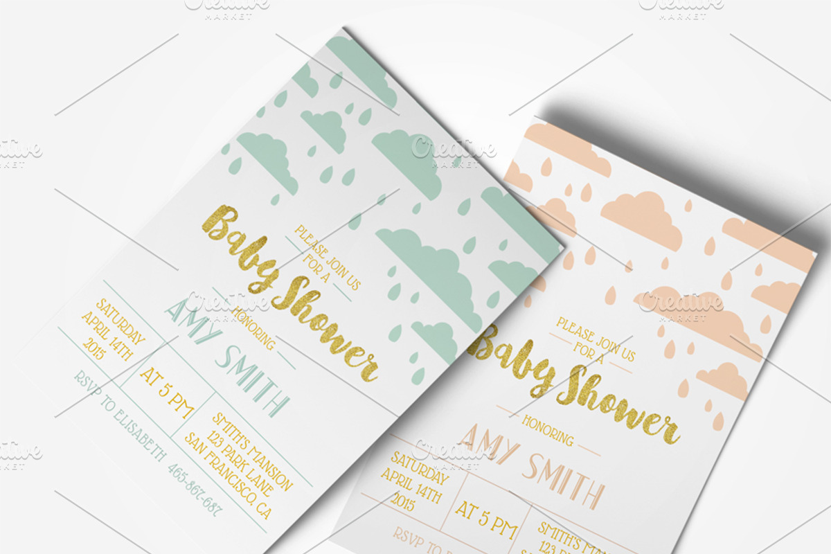 Baby shower invitation, an Invitation Template by annago (Photo 1 of 2)