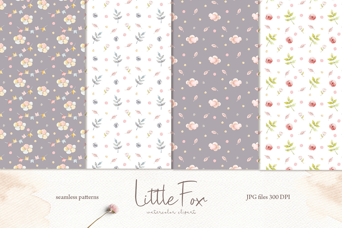 Little Fox Collection, an Animal Illustration by svetsum (Photo 8 of 9)