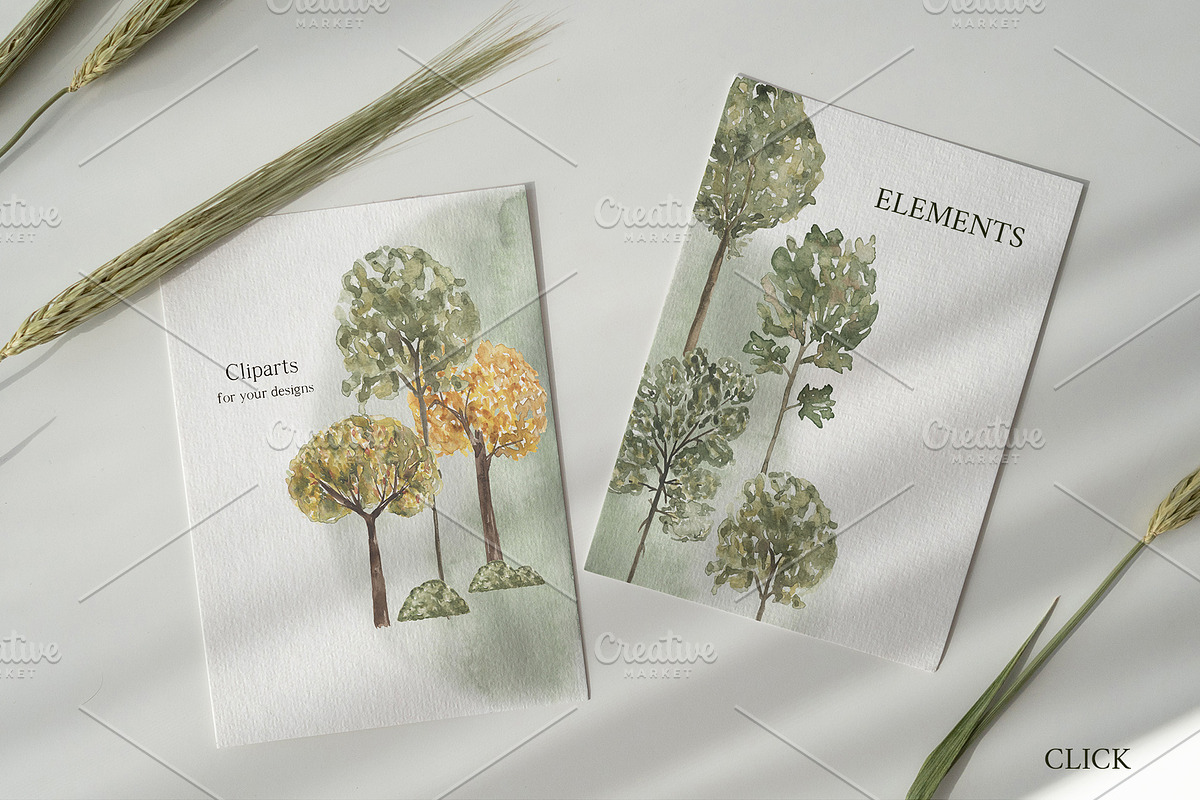 Watercolor Landscapes collection, a Texture Illustration by MayaNavits (Photo 2 of 9)