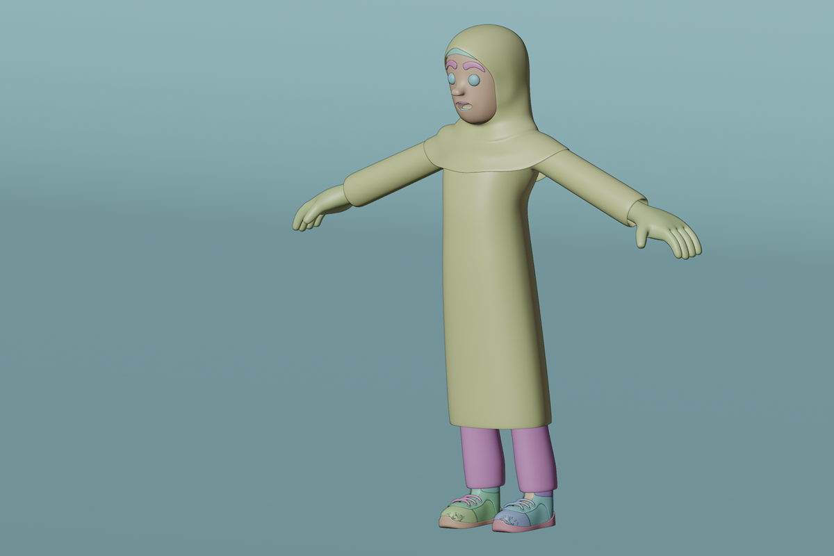 Muslim Family 3D Character, a Characters & Person 3D Model by Dudukbersama (Photo 5 of 5)