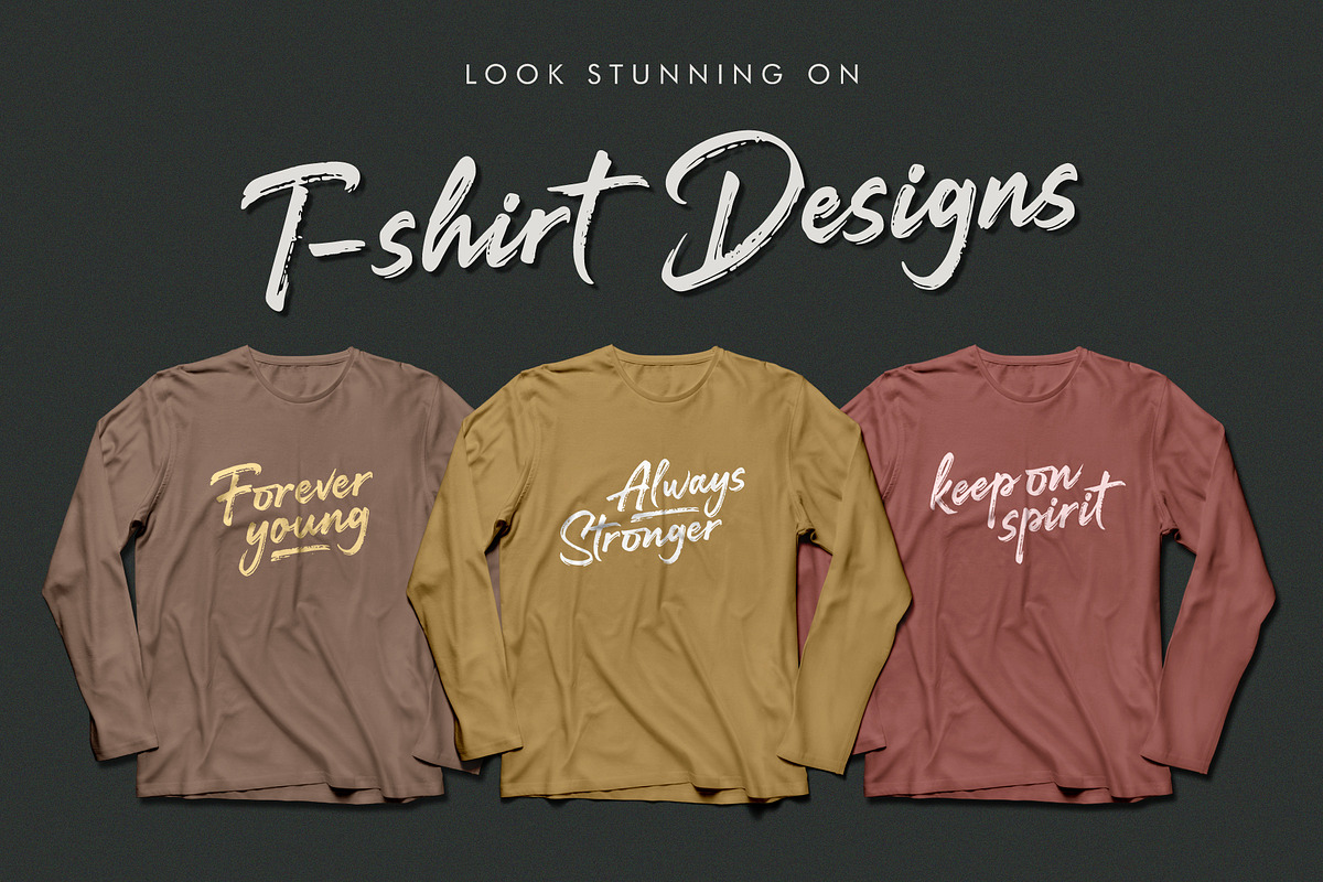 Darkline / Brush Script Font preview 8