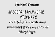 East Watch - Handwritten Font, a Script Font by Sronstudio (Thumbnail 10 of 10)