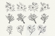 Floral Line Art, an Illustration by Helospace (Thumbnail 5 of 10)