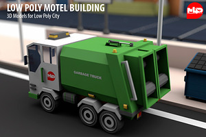 Low Poly Motel Building