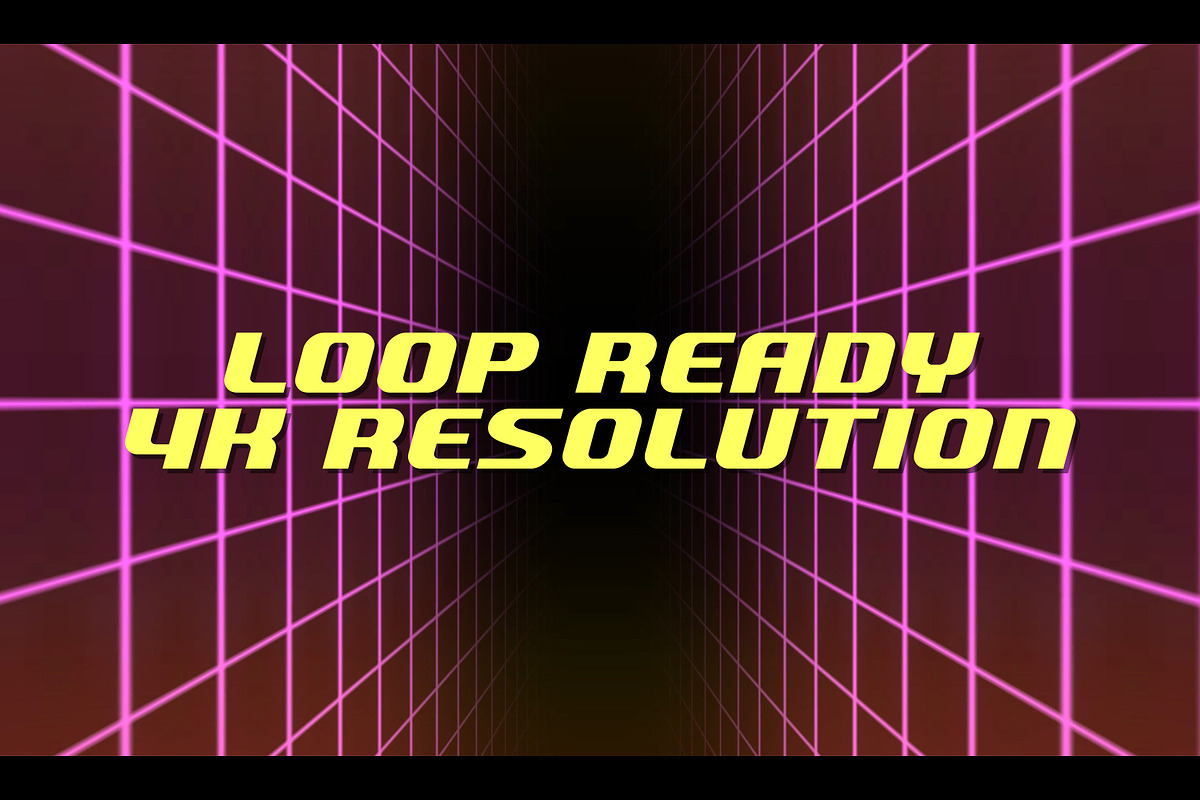 80s VHS Grid Background Videos, a Background Graphic by Enchanted Studios (Photo 3 of 5)