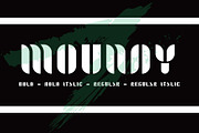 Moundy font, a Sans Serif Font by gagego (Thumbnail 2 of 4)