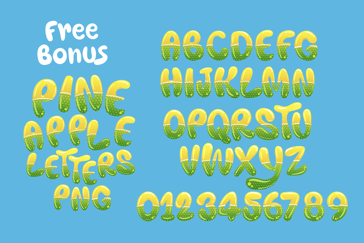 Tropical Fruit, a Sans Serif Font by BBtypeStudios (Photo 11 of 16)