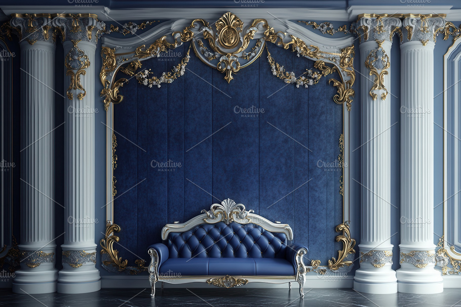 A luxurious 3D background, a Photo by Pavel_design