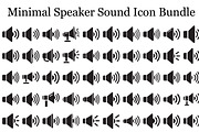 Minimal Speaker Sound Icon Bundle, a Graphic by musafir_fashion (Thumbnail 1 of 12)