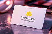Business Card & Makeup Background, an Advertising Mockup by Mockup Stories (Thumbnail 1 of 2)