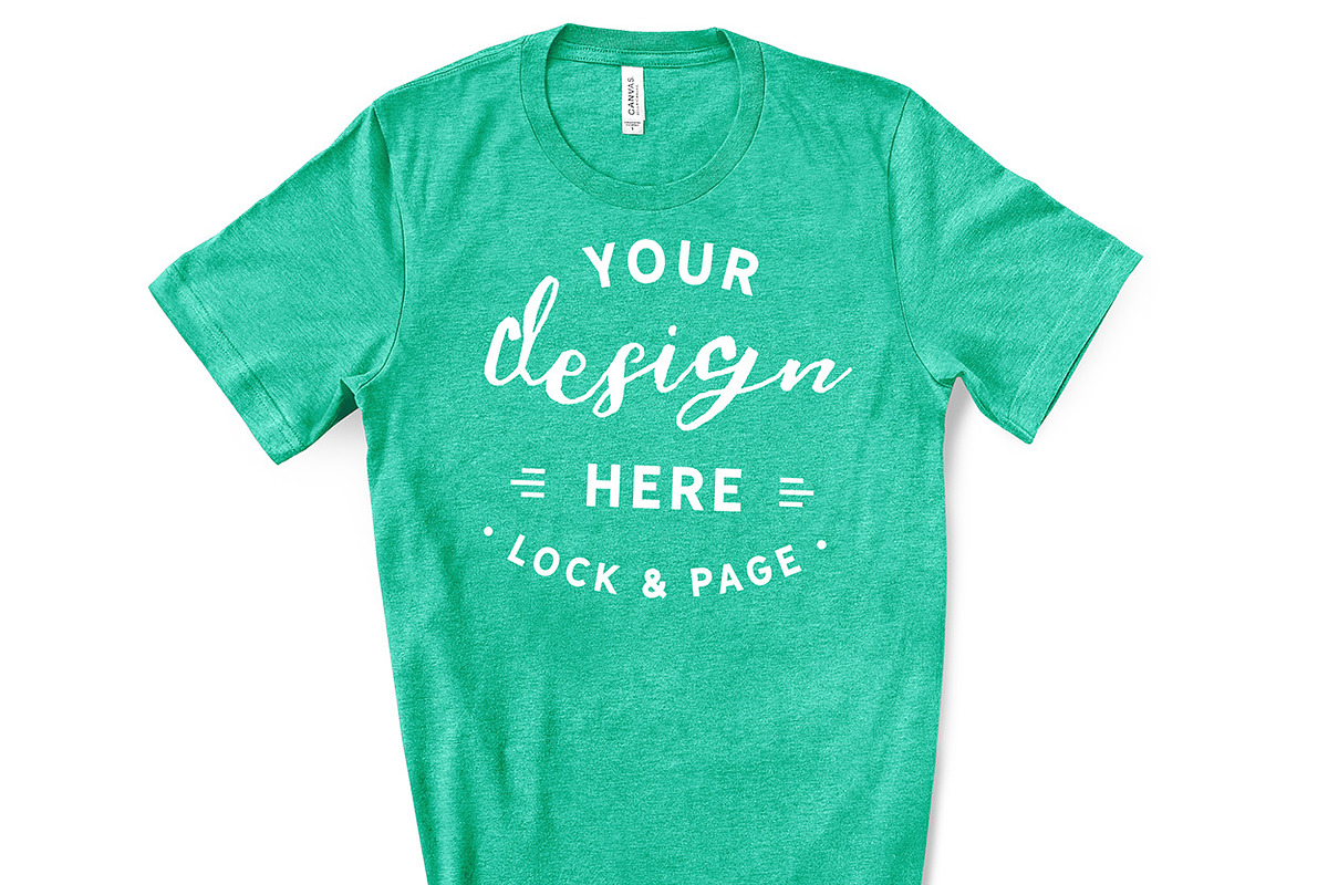 Male Bella Canvas 3001 Mockup Bundle, a Shirt Mockup by lock and page (Photo 52 of 60)