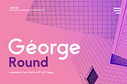 George Round Typeface, a Sans Serif Font by Kaligra.co (Thumbnail 1 of 14)