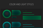 Music Player Dark Mobile GUI, an Android Mockup by Marabu Textures Store (Thumbnail 6 of 6)