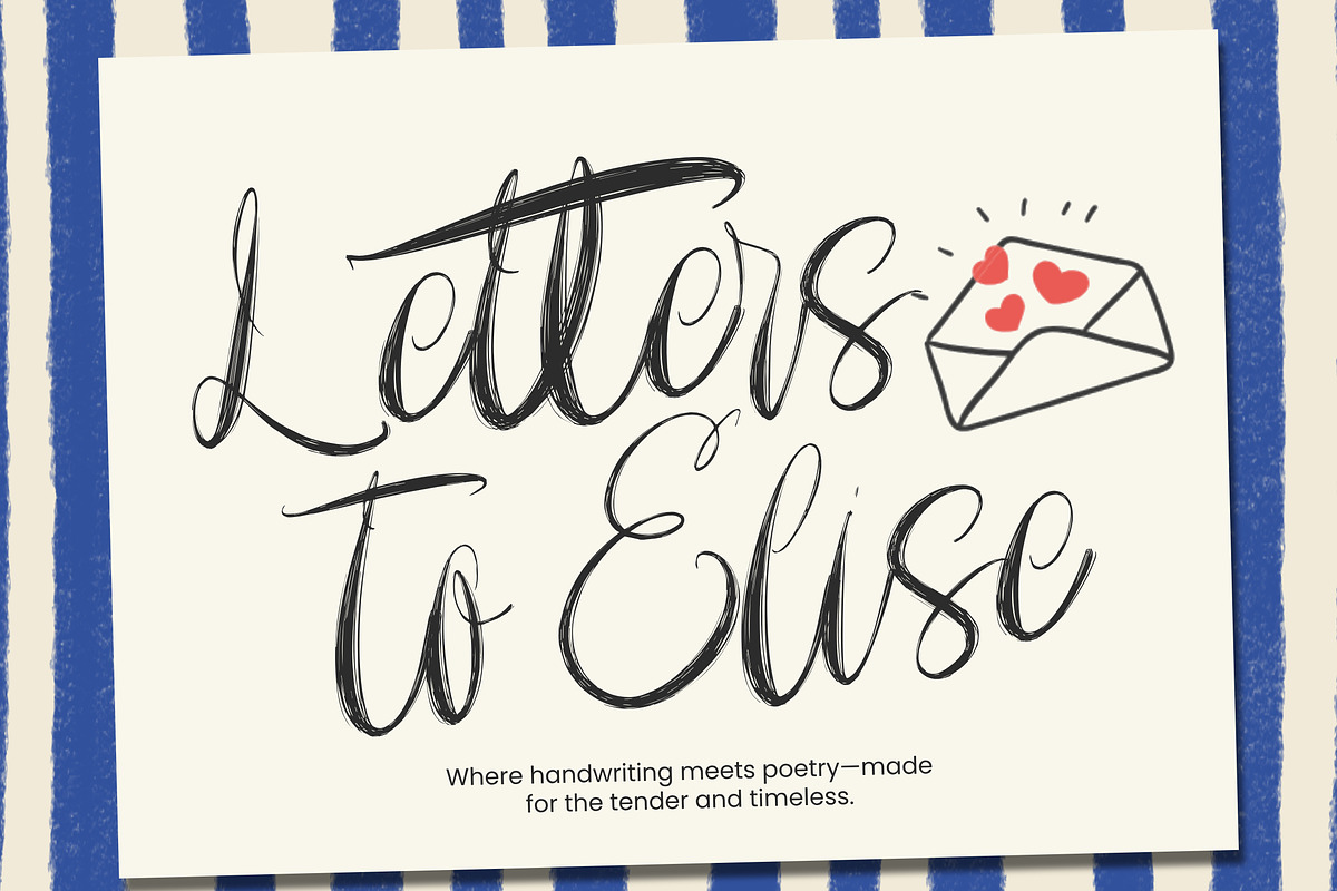 Letters To Elise, a Script Font by Madjack.font (Photo 1 of 10)