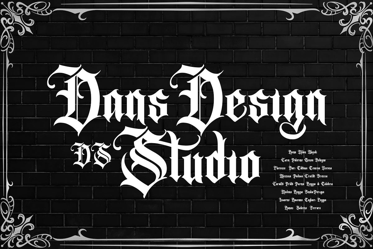 Rhodestra Blackletter, a Blackletter Font by dansdesign (Photo 2 of 10)