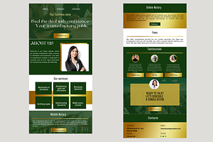 Notary Canva Website Template