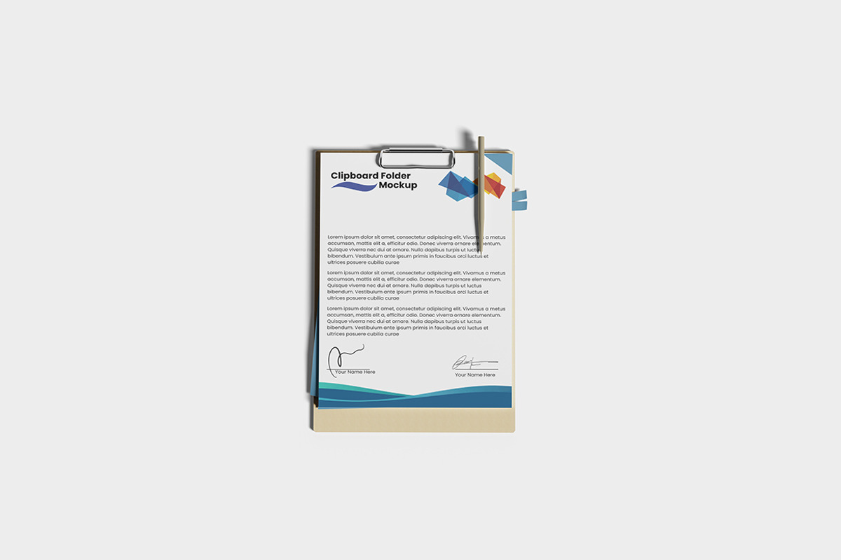 Clippboard Folder Mockup, a Mockup by seulangagraphic (Photo 3 of 5)