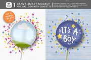 Foil Balloon Canva Smart Mockup, a Mockup by Mockup Scene (Thumbnail 1 of 11)