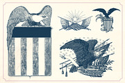 Vintage 4th of July illustrations, a Seasonal Illustration by Mr Vintage (Thumbnail 4 of 7)