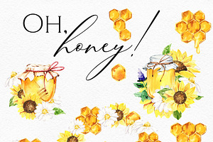 Honey Bee Watercolor