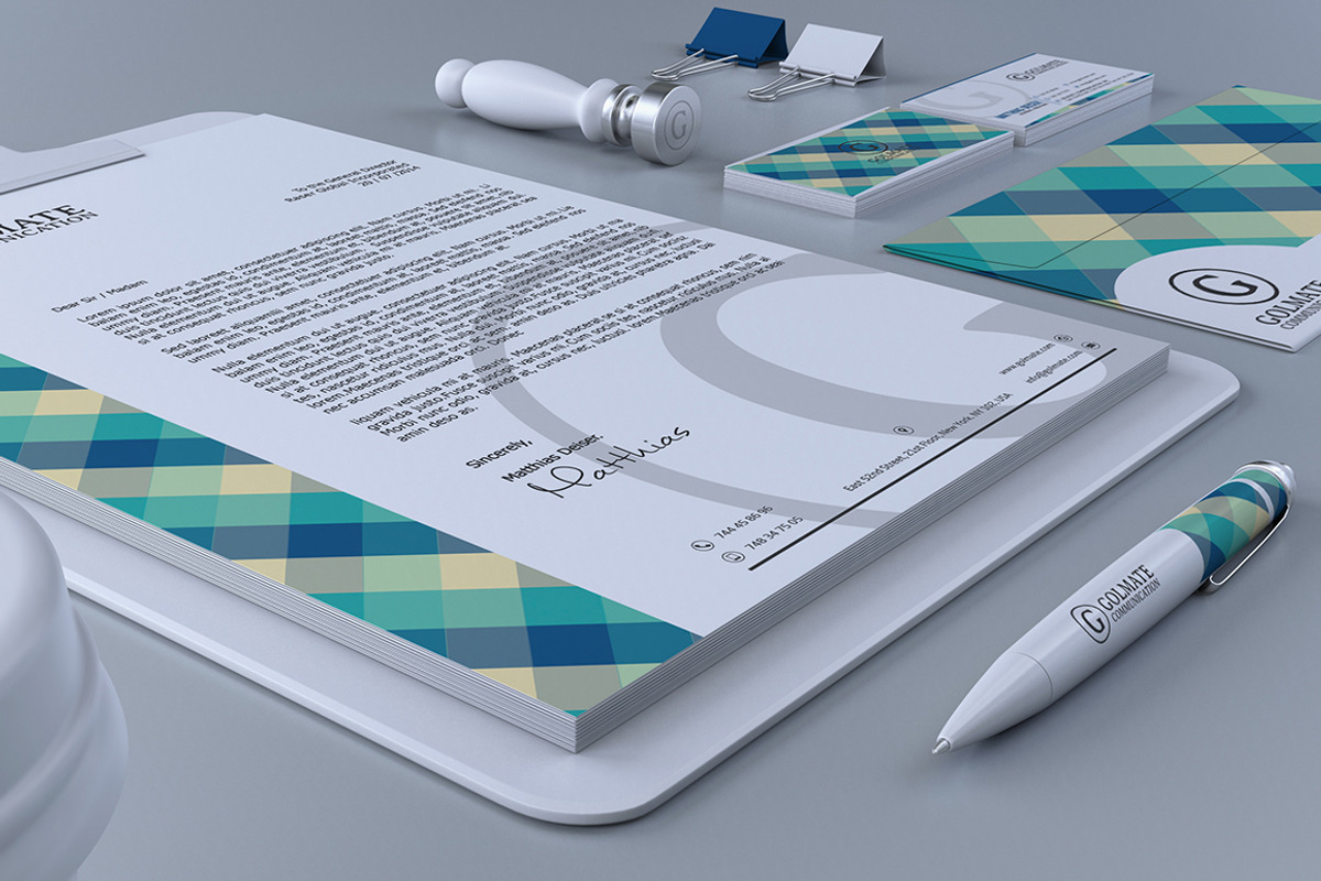 -75% Retro Corporate Identity, a Stationery Template by Marvel (Photo 4 of 5)