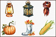 Hand-drawn Autumn Clipart, an Illustration by Sublimation Artist (Thumbnail 3 of 6)