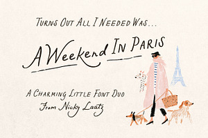 Weekend In Paris Font Duo