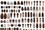Natural hair clipart, an Illustration by Elenbushe (Thumbnail 3 of 19)