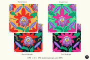 Hothouse Passiflora Butterfly Print, a Pattern Graphic by Rose Design (Thumbnail 3 of 9)