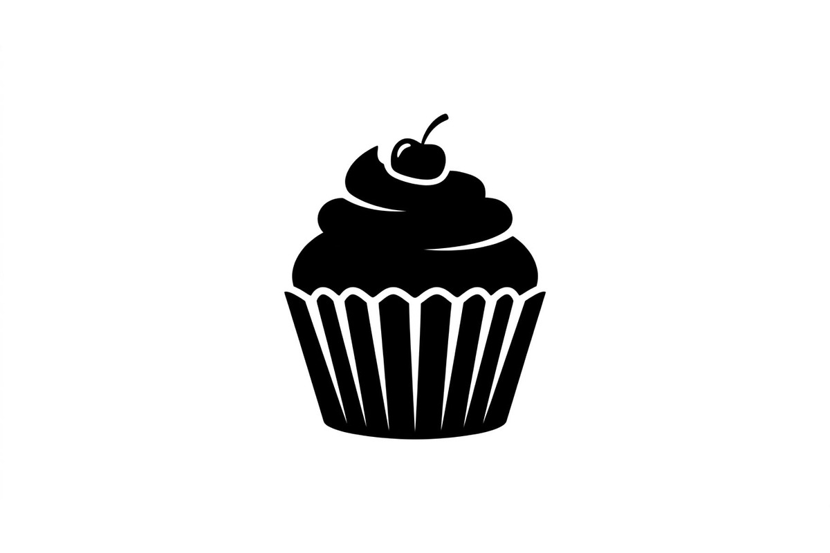 Frosted Cupcake Silhouette Pack, an Object Graphic by Designs_River (Photo 3 of 3)